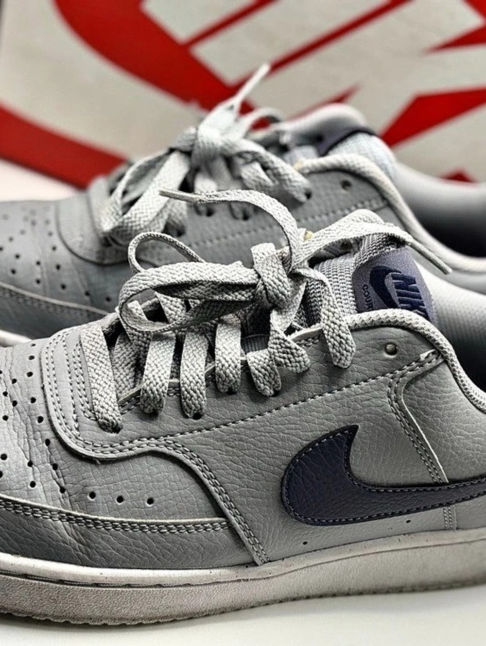 Nike Court Vision Lo NN Sneakers Gray & Blue US 7